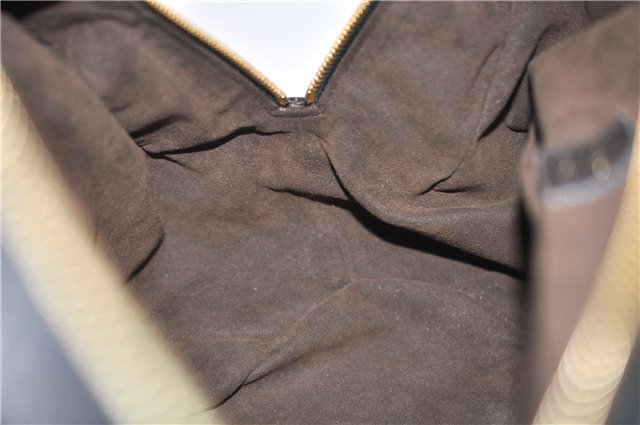 Authentic Louis Vuitton Mahina Lunar PM Shoulder Tote Bag M97051 Brown LV 9278E