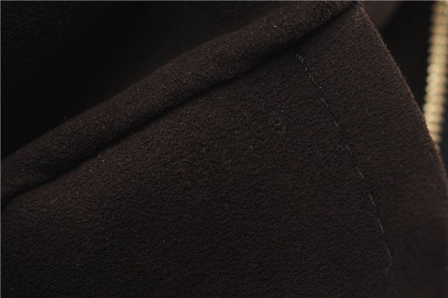 Authentic Louis Vuitton Mahina Lunar PM Shoulder Tote Bag M97051 Brown LV 9278E