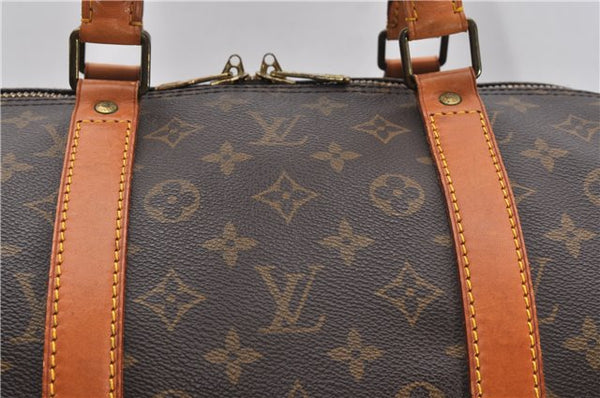 Authentic Louis Vuitton Monogram Keepall 55 Travel Boston Bag M41424 LV 9278F