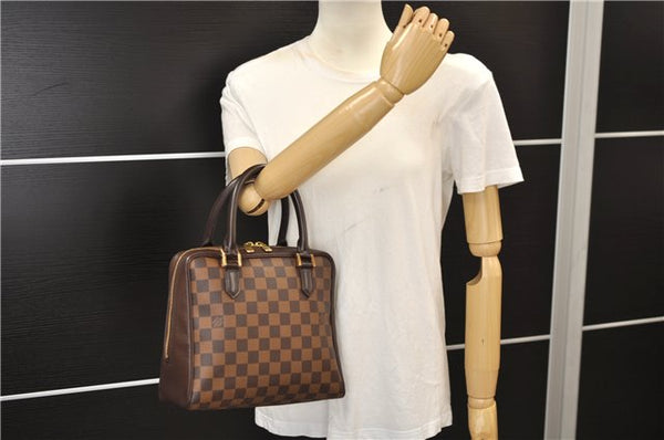 Authentic Louis Vuitton Damier Brera Hand Bag Purse N51150 LV 9279E