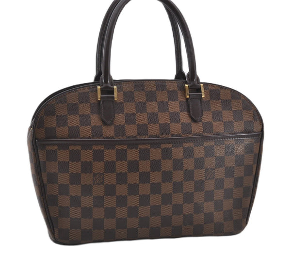 Authentic Louis Vuitton Damier Sarria Horizontal Hand Bag N51282 LV 9280E