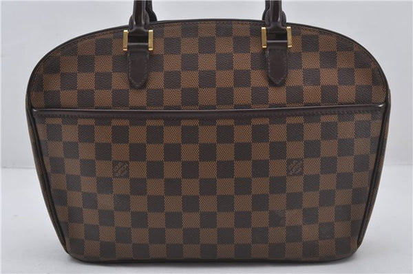 Authentic Louis Vuitton Damier Sarria Horizontal Hand Bag N51282 LV 9280E