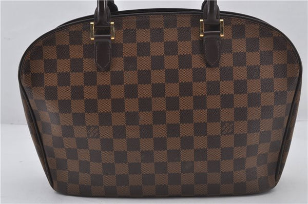 Authentic Louis Vuitton Damier Sarria Horizontal Hand Bag N51282 LV 9280E