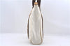 Authentic Louis Vuitton Antigua Cabas MM Tote Bag White Brown M40036 LV 9284C