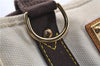 Authentic Louis Vuitton Antigua Cabas MM Tote Bag White Brown M40036 LV 9284C