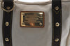 Authentic Louis Vuitton Antigua Cabas MM Tote Bag White Brown M40036 LV 9284C