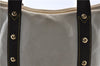 Authentic Louis Vuitton Antigua Cabas MM Tote Bag White Brown M40036 LV 9284C