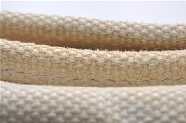 Authentic Louis Vuitton Antigua Cabas MM Tote Bag White Brown M40036 LV 9284C