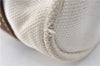 Authentic Louis Vuitton Antigua Cabas MM Tote Bag White Brown M40036 LV 9284C