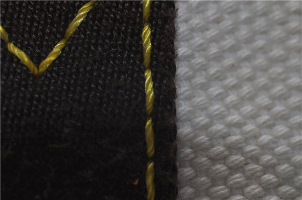 Authentic Louis Vuitton Antigua Cabas MM Tote Bag White Brown M40036 LV 9284C