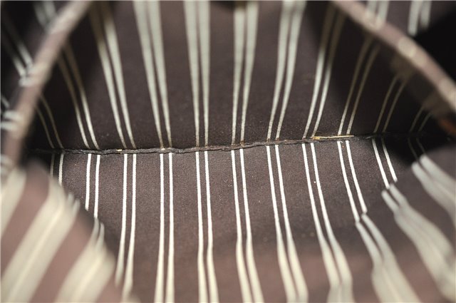 Authentic Louis Vuitton Antigua Cabas MM Tote Bag White Brown M40036 LV 9284C