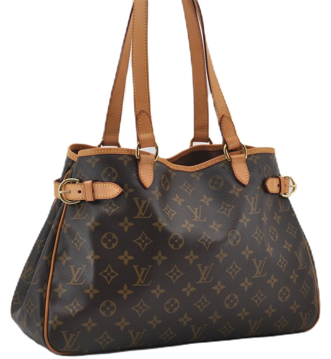 Authentic Louis Vuitton Monogram Batignolles Horizontal Tote Bag M51154 LV 9284E