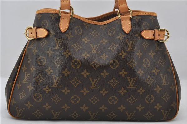 Authentic Louis Vuitton Monogram Batignolles Horizontal Tote Bag M51154 LV 9284E