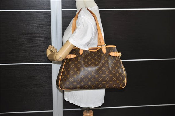 Authentic Louis Vuitton Monogram Batignolles Horizontal Tote Bag M51154 LV 9284E