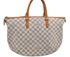 Authentic Louis Vuitton Damier Azur Riviera MM Shoulder Tote Bag N48252 LV 9285E