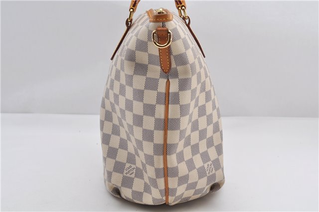 Authentic Louis Vuitton Damier Azur Riviera MM Shoulder Tote Bag N48252 LV 9285E