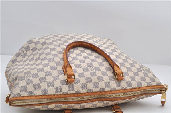 Authentic Louis Vuitton Damier Azur Riviera MM Shoulder Tote Bag N48252 LV 9285E