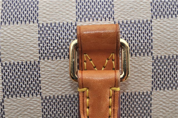 Authentic Louis Vuitton Damier Azur Riviera MM Shoulder Tote Bag N48252 LV 9285E