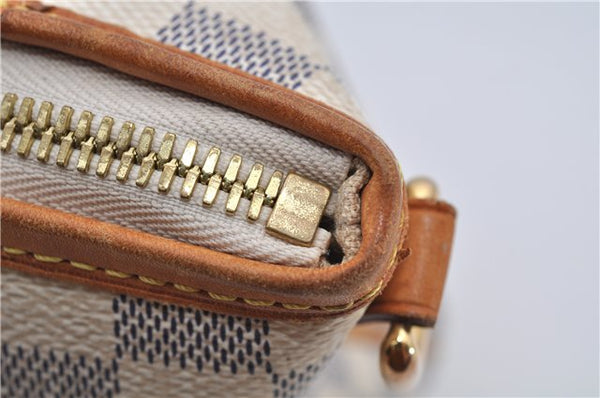 Authentic Louis Vuitton Damier Azur Riviera MM Shoulder Tote Bag N48252 LV 9285E