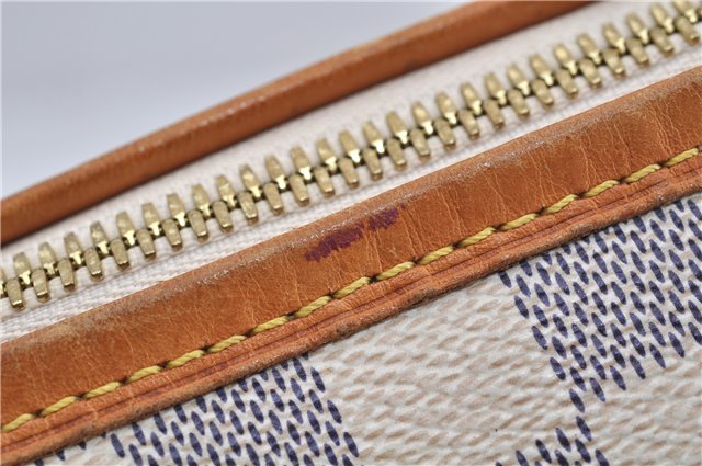 Authentic Louis Vuitton Damier Azur Riviera MM Shoulder Tote Bag N48252 LV 9285E