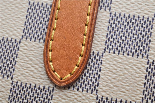 Authentic Louis Vuitton Damier Azur Riviera MM Shoulder Tote Bag N48252 LV 9285E