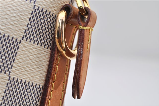 Authentic Louis Vuitton Damier Azur Riviera MM Shoulder Tote Bag N48252 LV 9285E