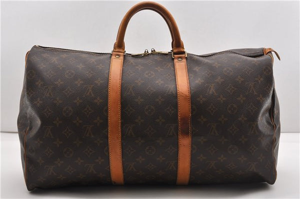 Authentic Louis Vuitton Monogram Keepall 50 Travel Boston Bag M41426 LV 9285F