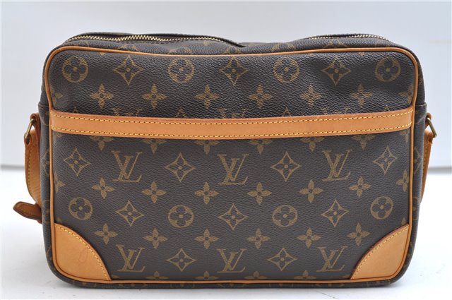 Authentic Louis Vuitton Monogram Trocadero 30 Shoulder Cross Bag M51272 LV 9287E