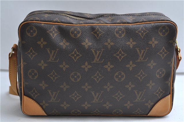 Authentic Louis Vuitton Monogram Trocadero 30 Shoulder Cross Bag M51272 LV 9287E