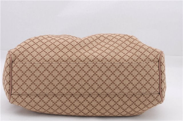 Authentic GUCCI Diamante Sukey Tote Bag Canvas Leather 211944 Beige 9288E