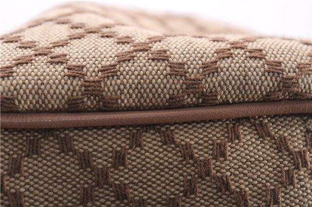 Authentic GUCCI Diamante Sukey Tote Bag Canvas Leather 211944 Beige 9288E