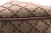 Authentic GUCCI Diamante Sukey Tote Bag Canvas Leather 211944 Beige 9288E