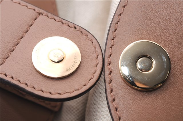 Authentic GUCCI Diamante Sukey Tote Bag Canvas Leather 211944 Beige 9288E