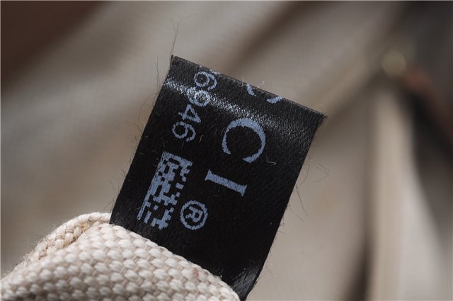 Authentic GUCCI Diamante Sukey Tote Bag Canvas Leather 211944 Beige 9288E