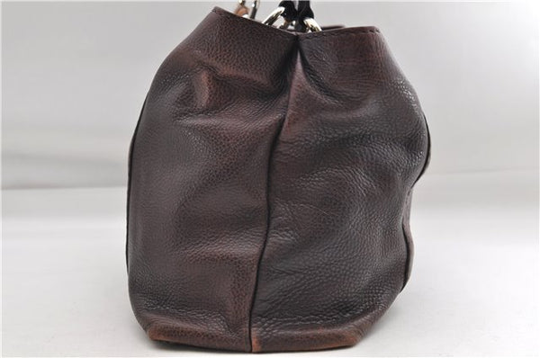 Authentic GUCCI Bamboo Guccissima Shoulder Tote Bag Leather 232947 Brown 9289D