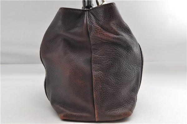 Authentic GUCCI Bamboo Guccissima Shoulder Tote Bag Leather 232947 Brown 9289D