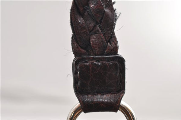 Authentic GUCCI Bamboo Guccissima Shoulder Tote Bag Leather 232947 Brown 9289D