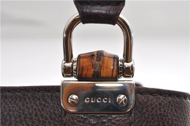 Authentic GUCCI Bamboo Guccissima Shoulder Tote Bag Leather 232947 Brown 9289D
