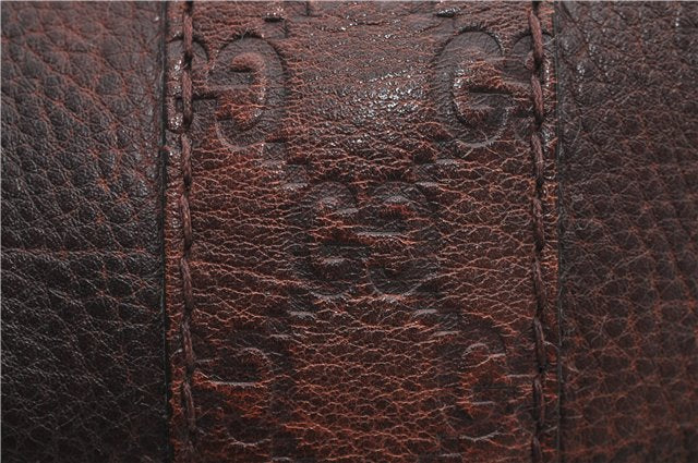 Authentic GUCCI Bamboo Guccissima Shoulder Tote Bag Leather 232947 Brown 9289D