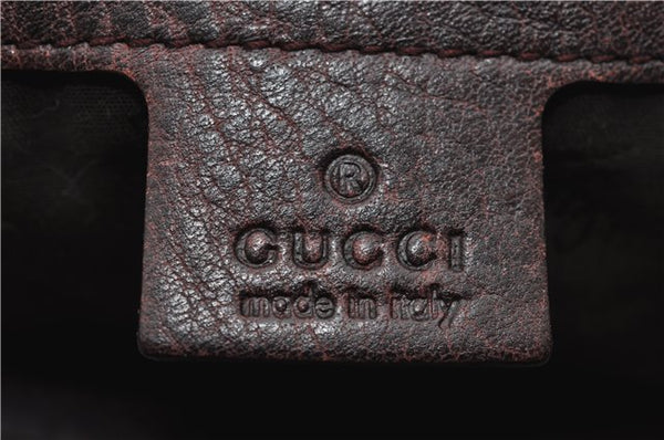 Authentic GUCCI Bamboo Guccissima Shoulder Tote Bag Leather 232947 Brown 9289D