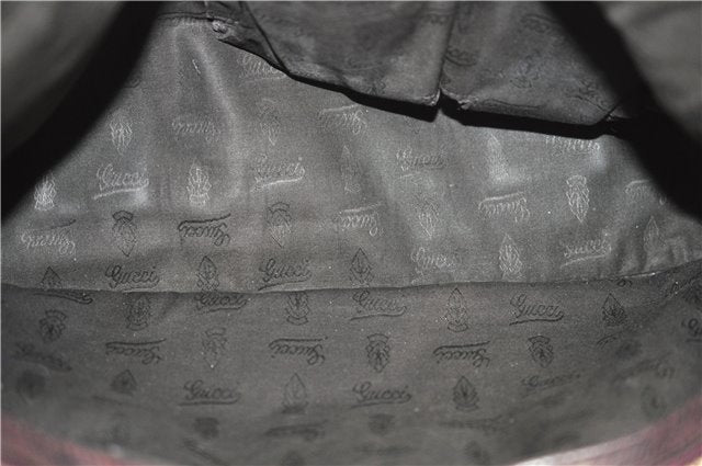 Authentic GUCCI Bamboo Guccissima Shoulder Tote Bag Leather 232947 Brown 9289D