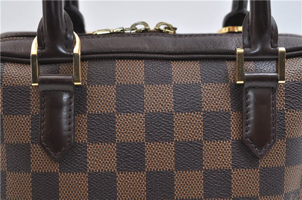 Authentic Louis Vuitton Damier Brera Hand Bag Purse N51150 LV 9289E