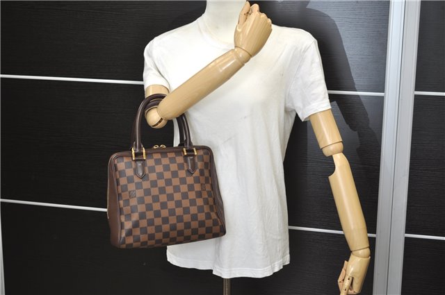 Authentic Louis Vuitton Damier Brera Hand Bag Purse N51150 LV 9289E