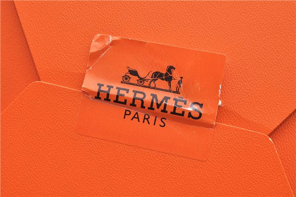 Authentic HERMES Carre 90 Scarf "VENT PORTANT Ⅱ" Silk Gray Box 9289F