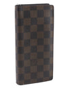 Authentic Louis Vuitton Damier Portefeuille Brazza Wallet N60017 LV 9290C