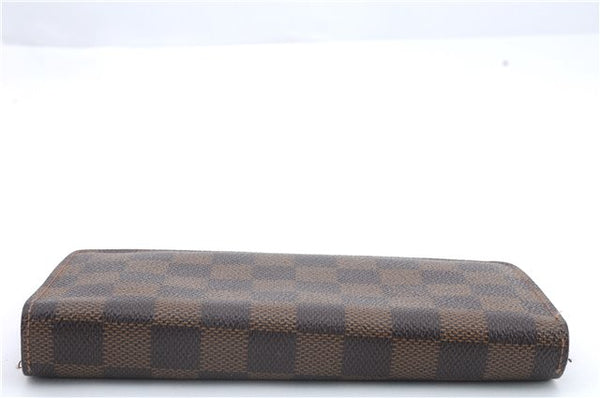 Authentic Louis Vuitton Damier Portefeuille Brazza Wallet N60017 LV 9290C