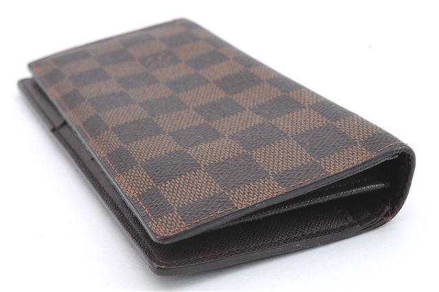 Authentic Louis Vuitton Damier Portefeuille Brazza Wallet N60017 LV 9290C