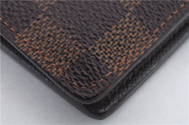 Authentic Louis Vuitton Damier Portefeuille Brazza Wallet N60017 LV 9290C