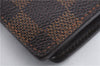 Authentic Louis Vuitton Damier Portefeuille Brazza Wallet N60017 LV 9290C