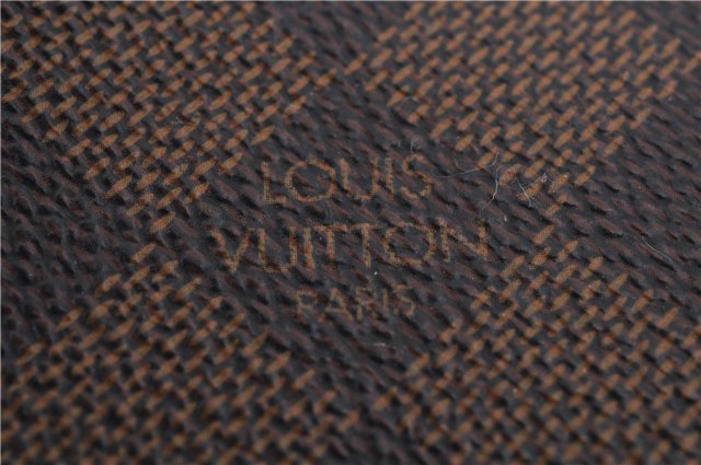 Authentic Louis Vuitton Damier Portefeuille Brazza Wallet N60017 LV 9290C